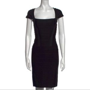 Herve Leger Square Neckline Mini Dress